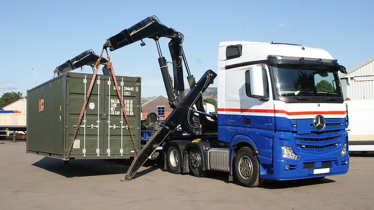 Oversized Project Cargo Being Loaded onto a Transport Vehicle for International Shipment