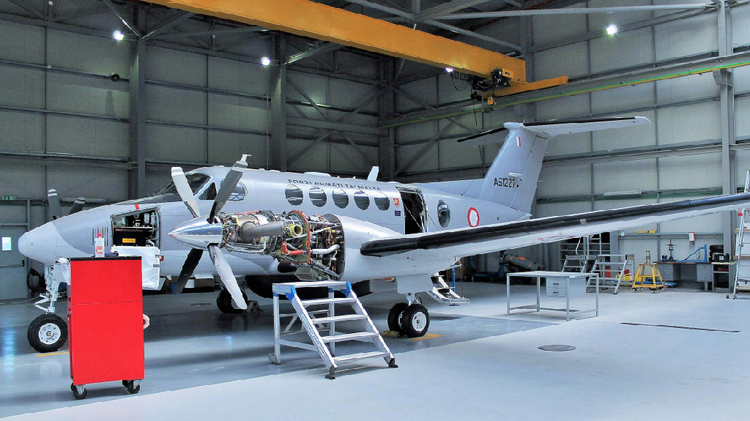 Aircraft Spares and Maintenance in a Hangar for Aircraft on Ground (AOG) Services